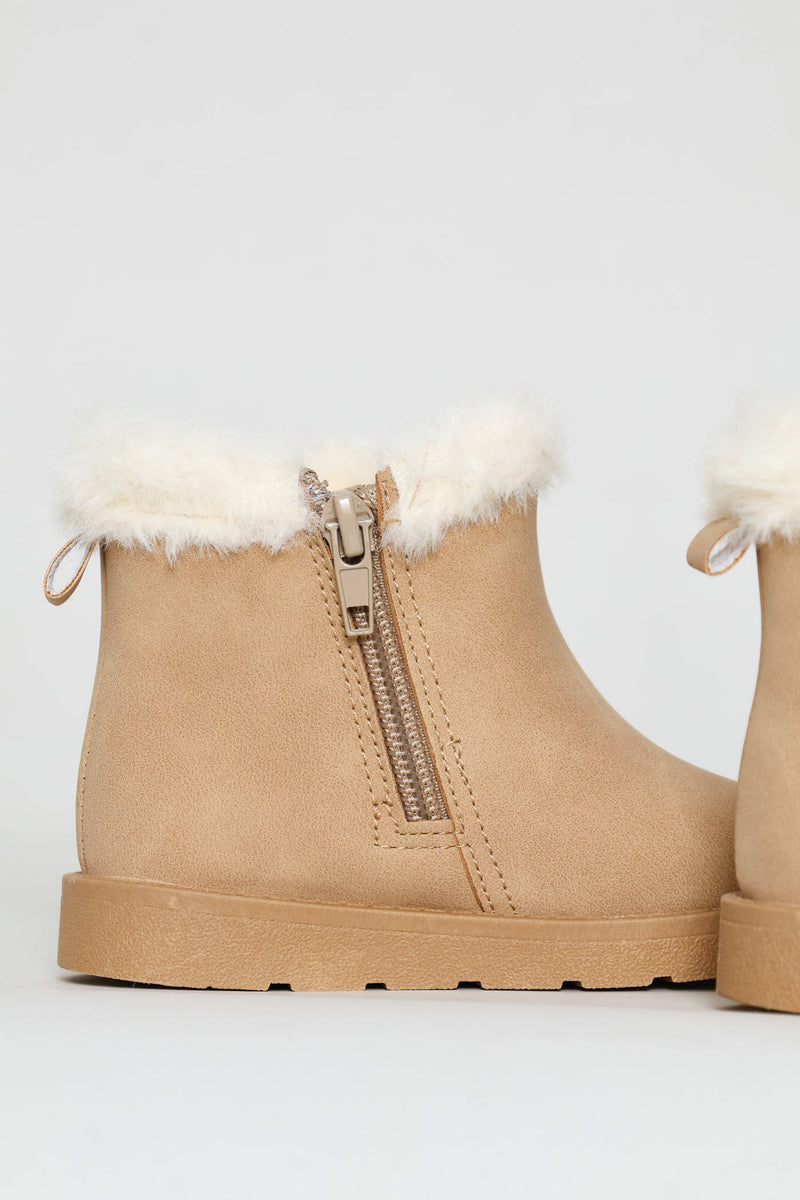Baby Girls Tassel Boot - Stone