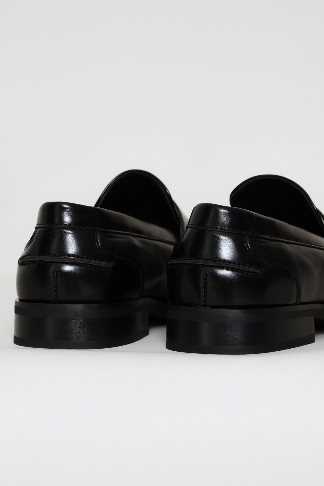 Penny Moccasin Formal Slip On - Black
