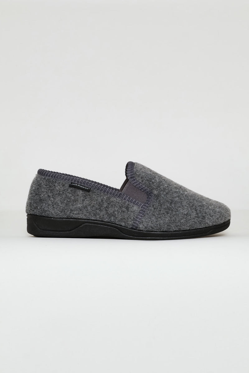 Johnny Closed Back Slipper - Grey