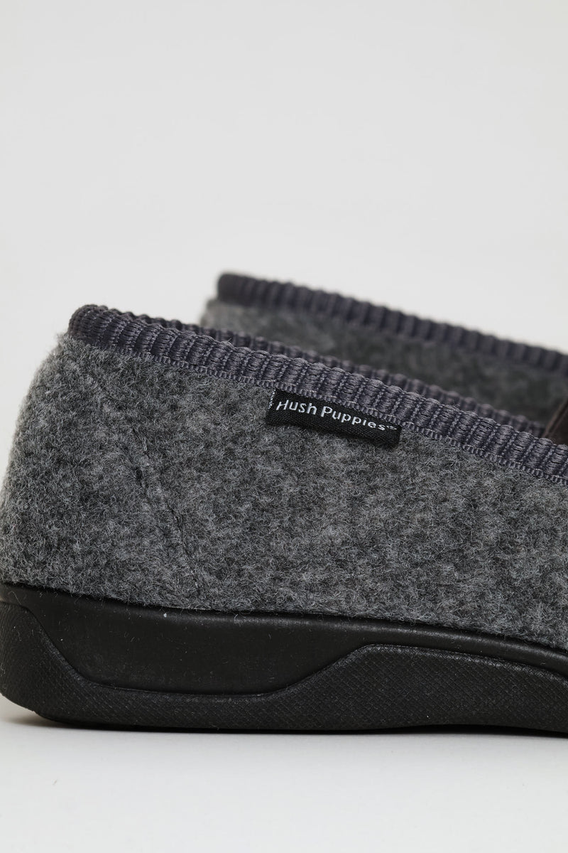 Johnny Closed Back Slipper - Grey