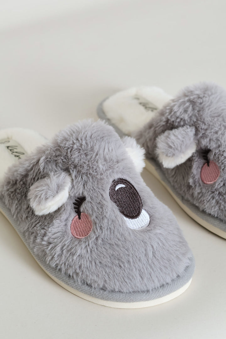 Koala Novelty Slipper - Grey