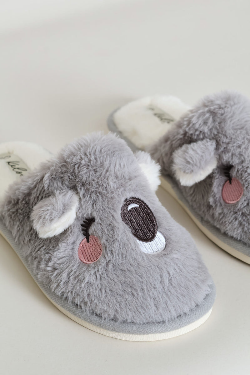 Koala Novelty Slipper - Grey