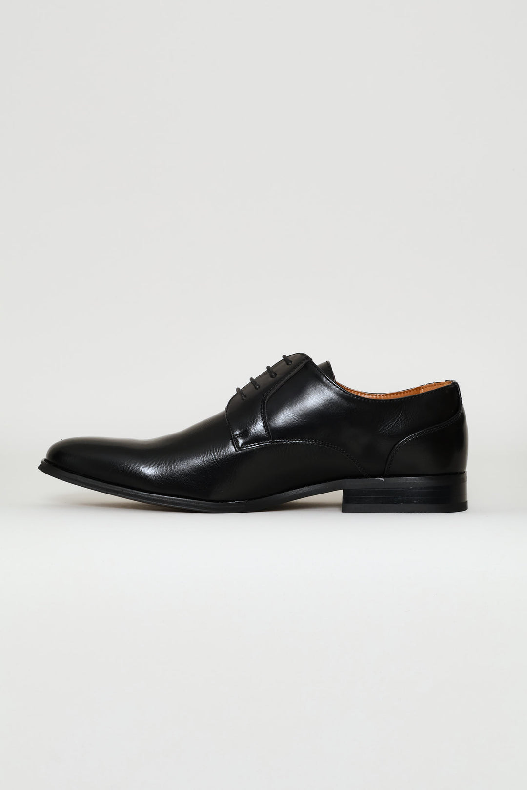 Punched Detail Derby Shoe - Black