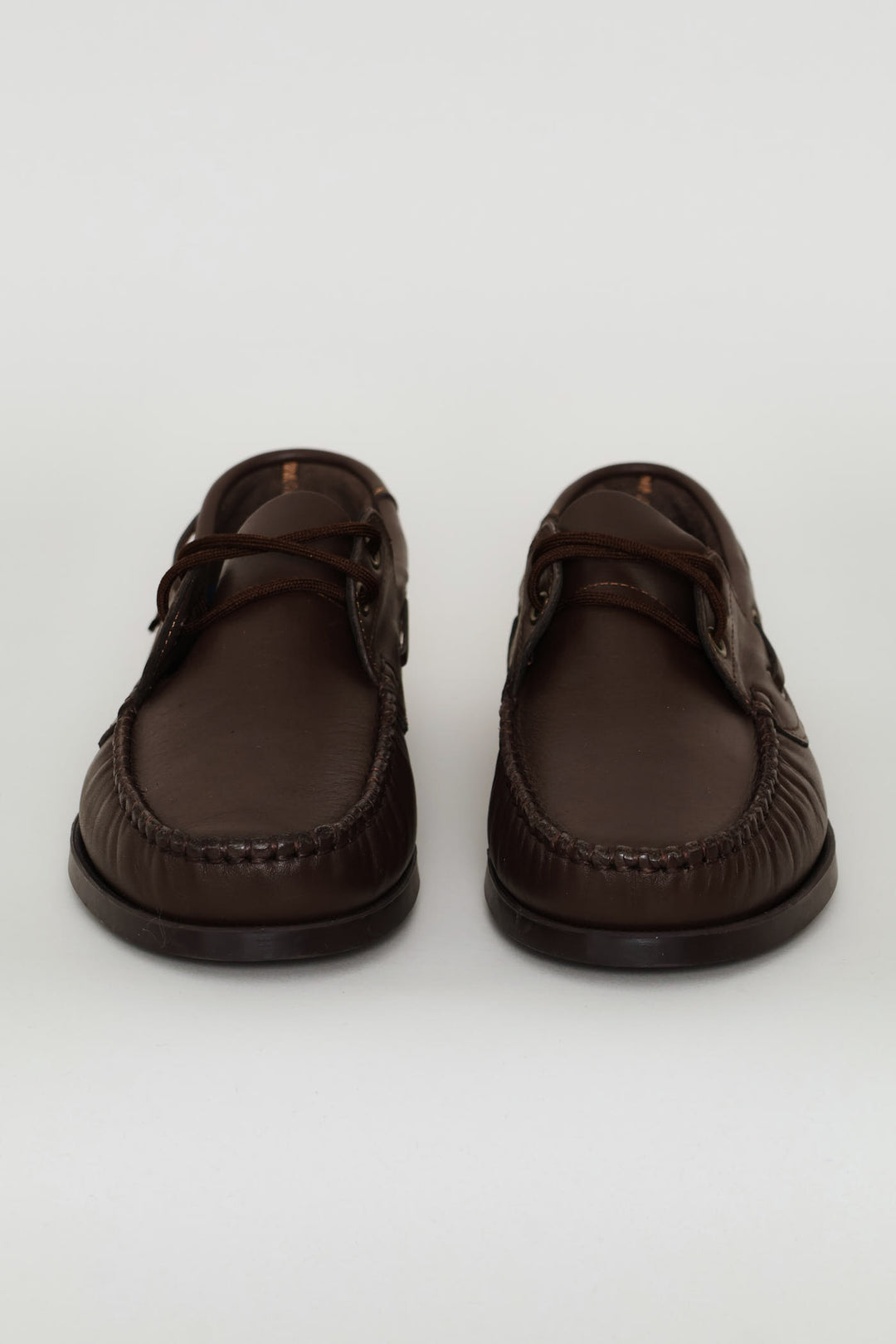 Evo Basic Leather Dockside Shoe - Chocolate