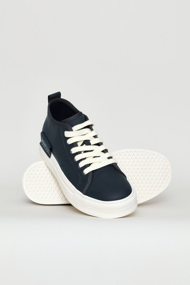 Alistair Hi Top Sneaker - Navy