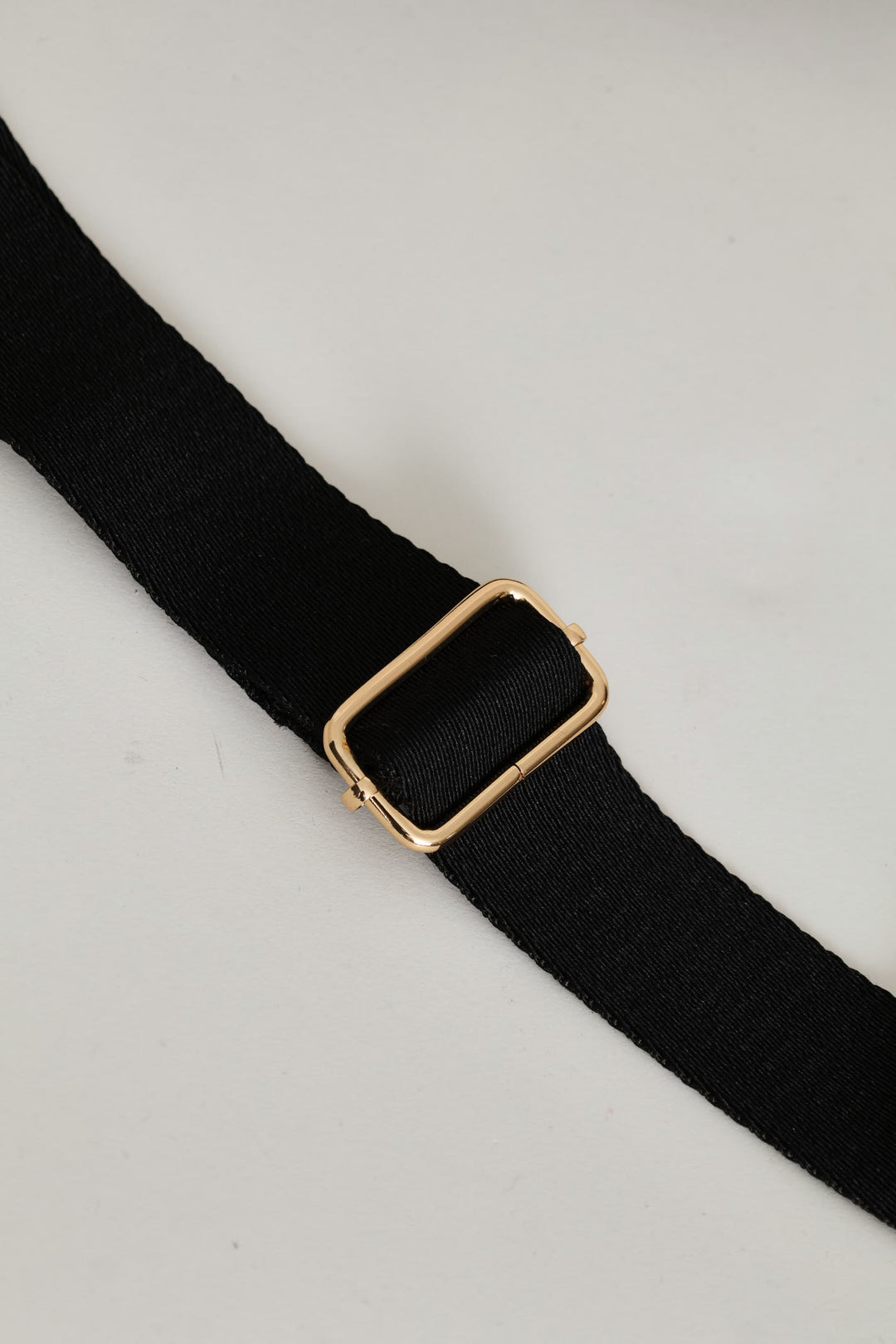 Nylon Gold Zip Camera Bag - Black