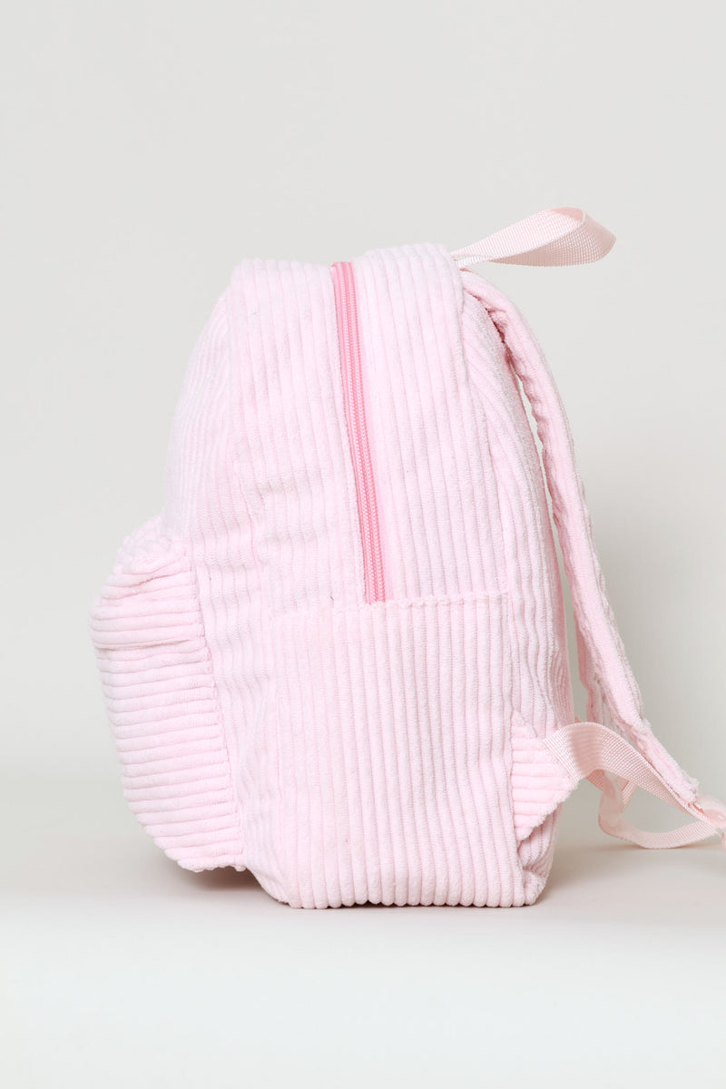 Girls Mini Corduroy Backpack - Pink