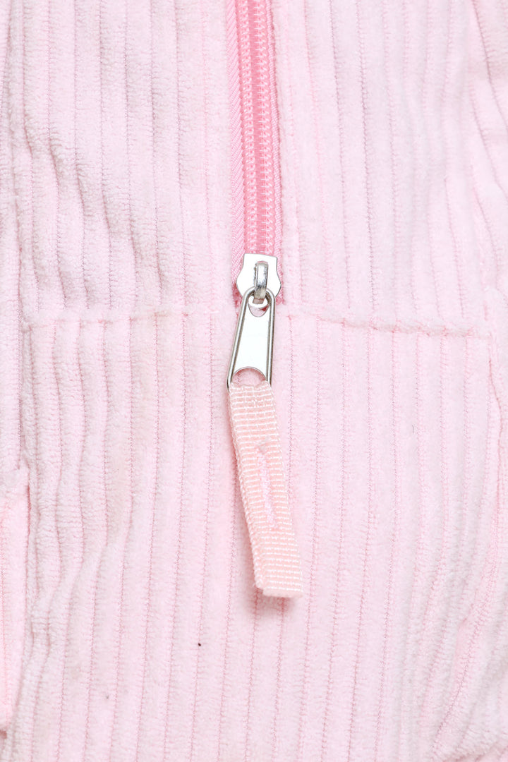 Girls Mini Corduroy Backpack - Pink
