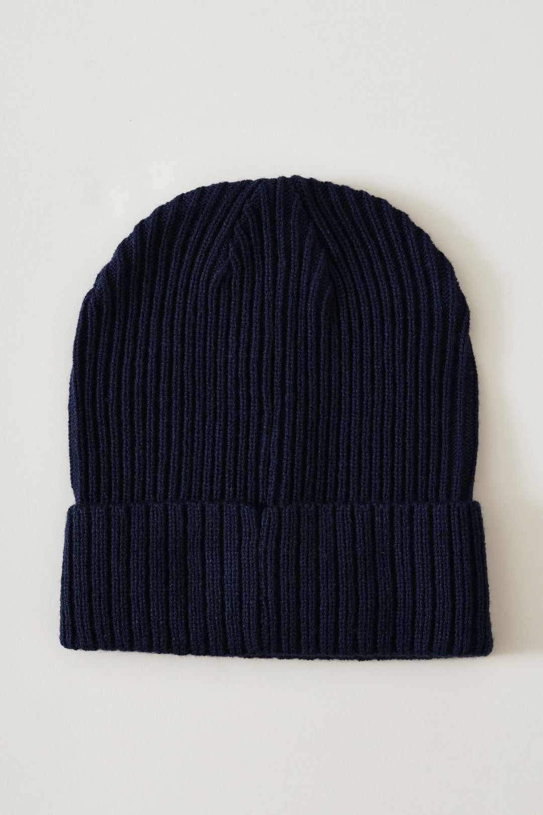 Ribbed Classc Fit Cuff Beanie - Navy