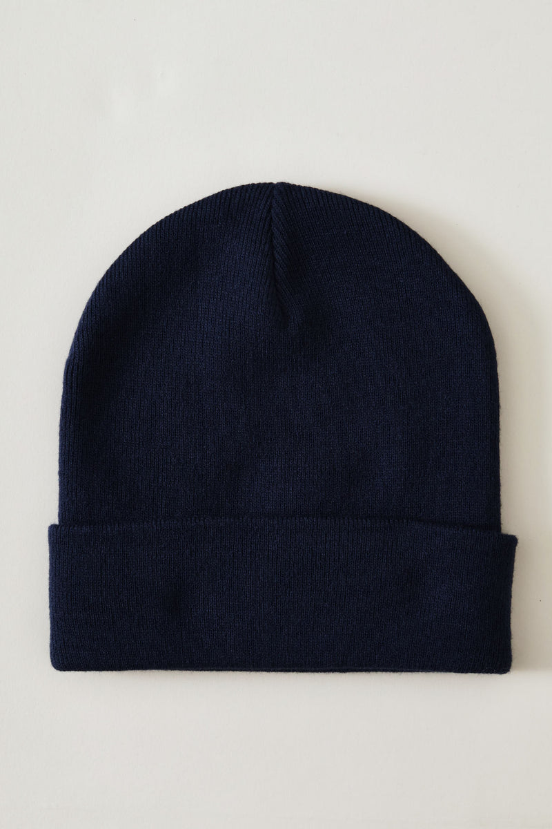 High Crown Beanie - Navy