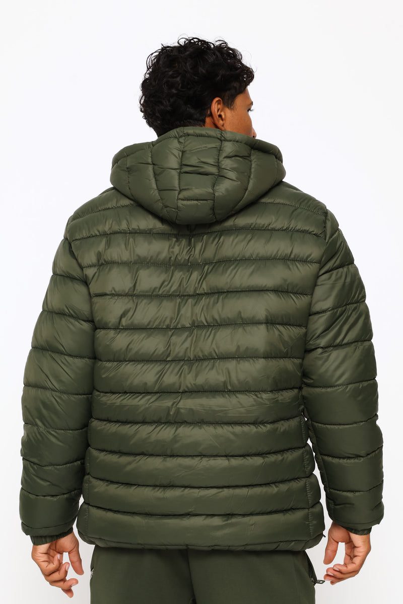 Billy Puffer Jacket - Olive