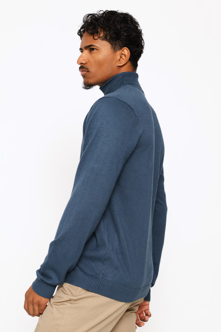 Long Sleeve Poloneck - Petrol