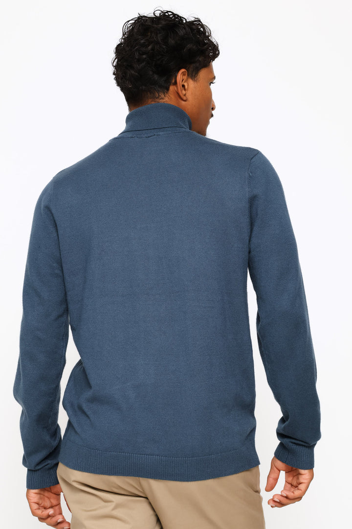 Long Sleeve Poloneck - Petrol