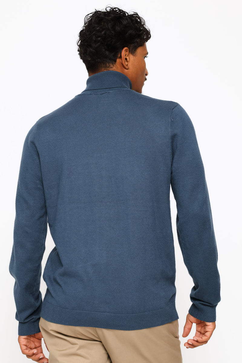 Long Sleeve Poloneck - Petrol