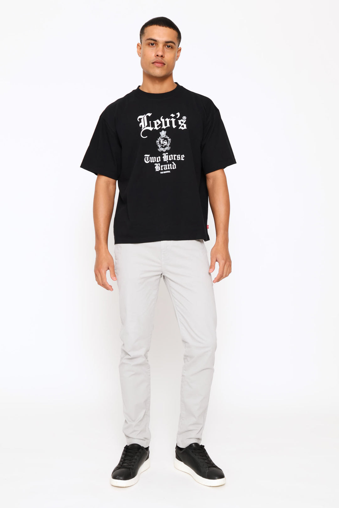 Gothic Za Boxy Tee - Black
