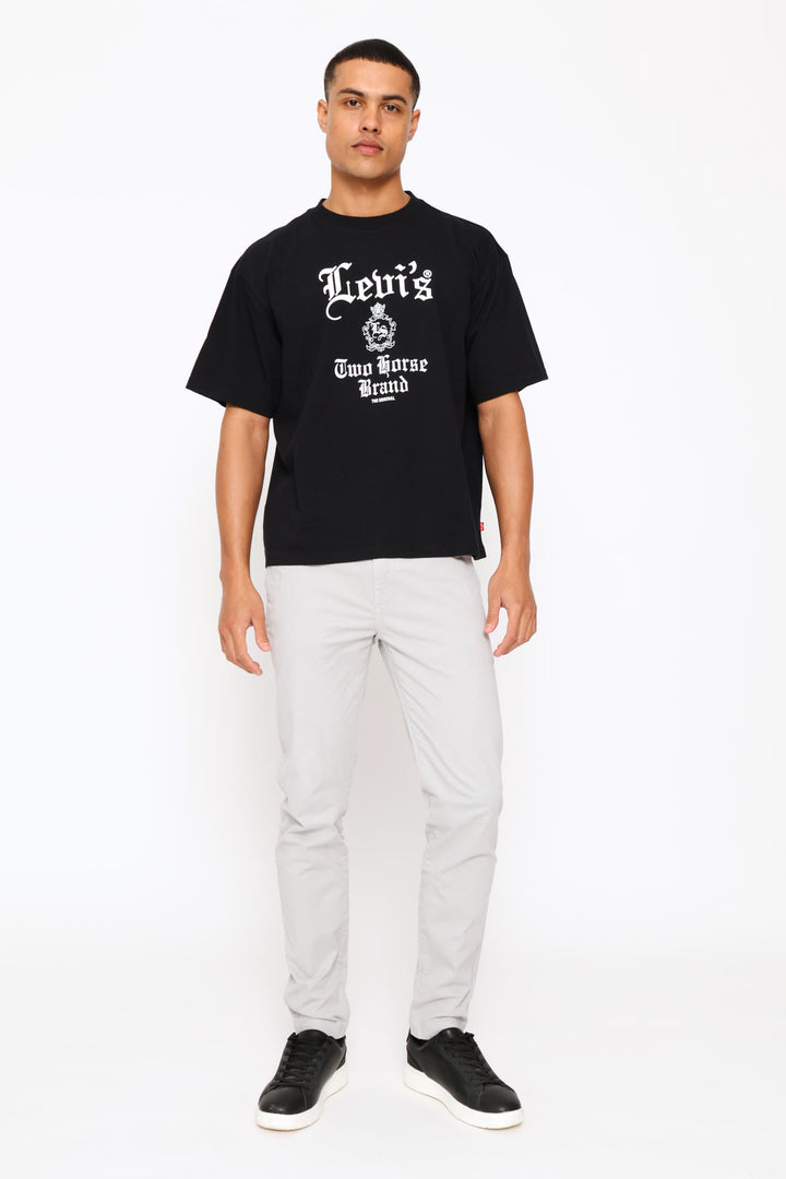 Gothic Za Boxy Tee - Black