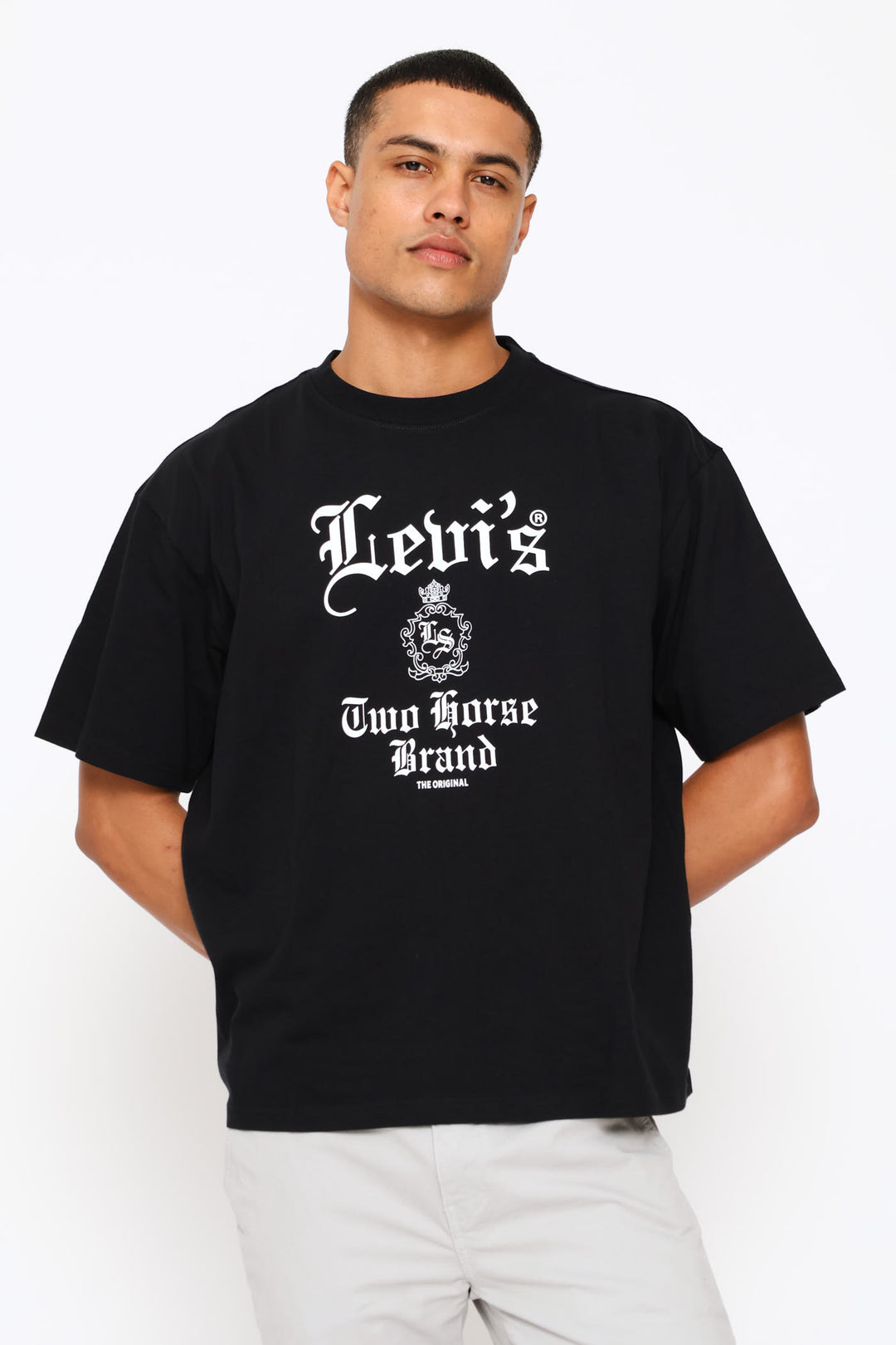 Gothic Za Boxy Tee - Black