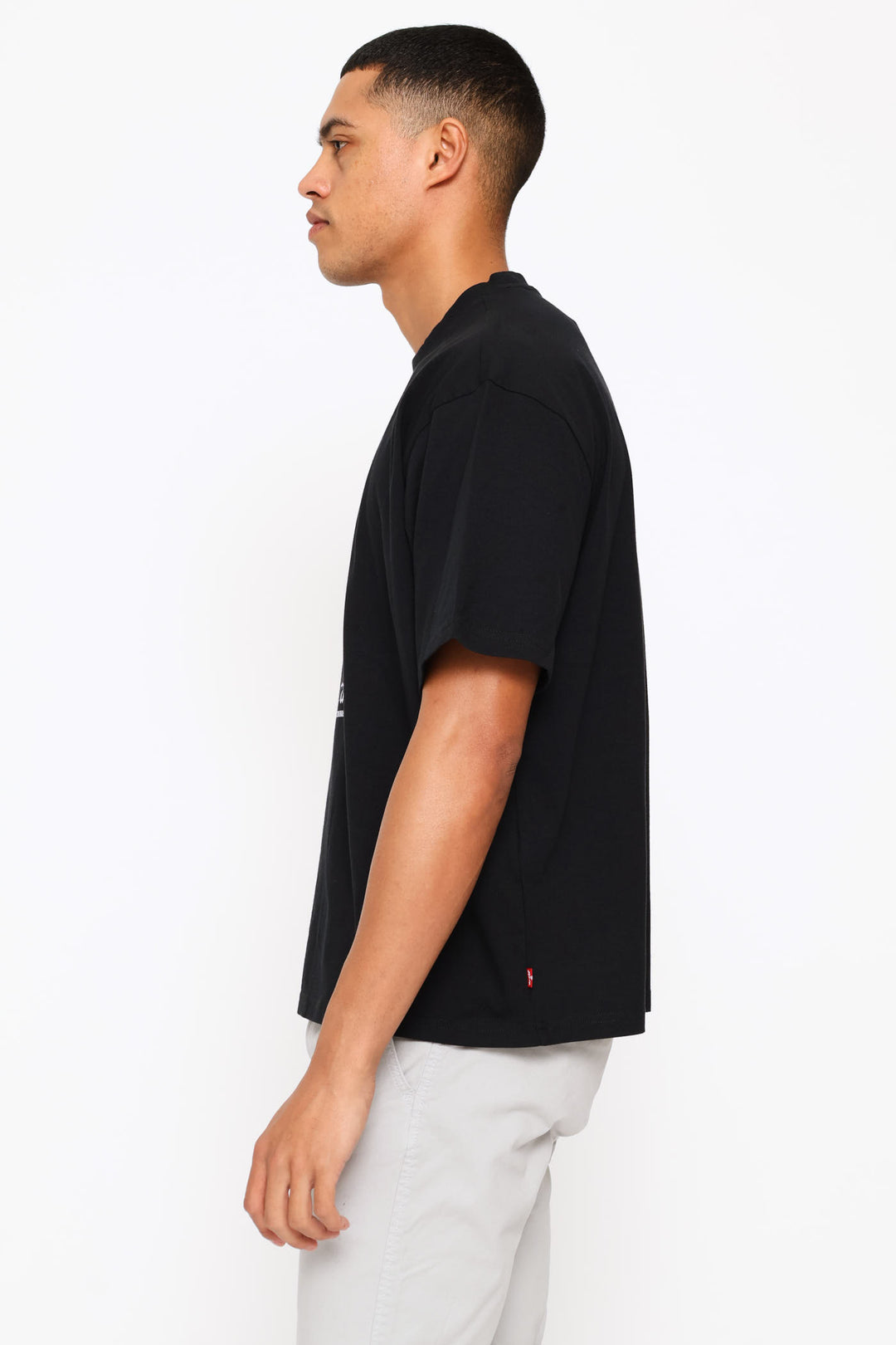 Gothic Za Boxy Tee - Black