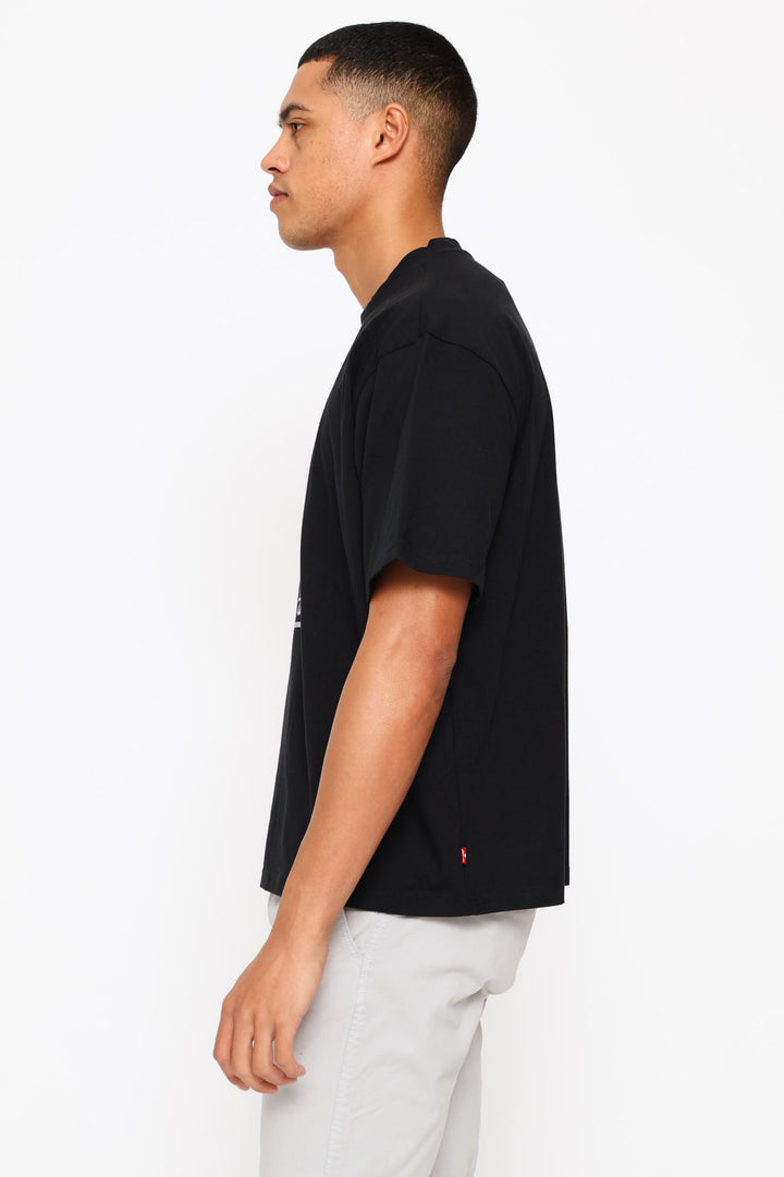Gothic Za Boxy Tee - Black