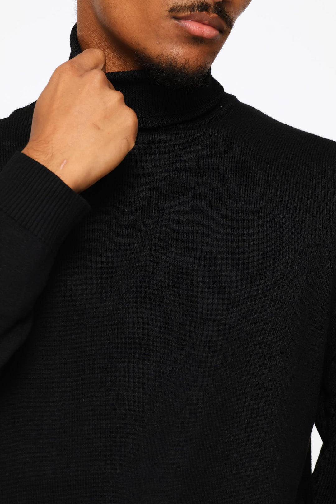 Long Sleeve Poloneck - Black