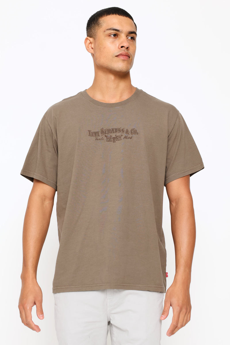 Relaxed Fit Tee - Brown