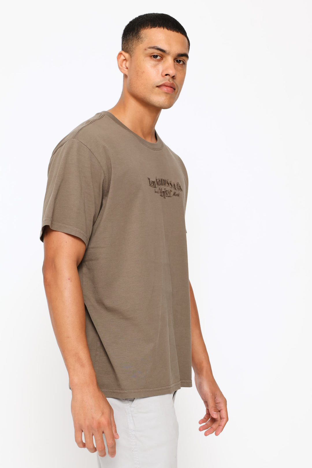 Relaxed Fit Tee - Brown