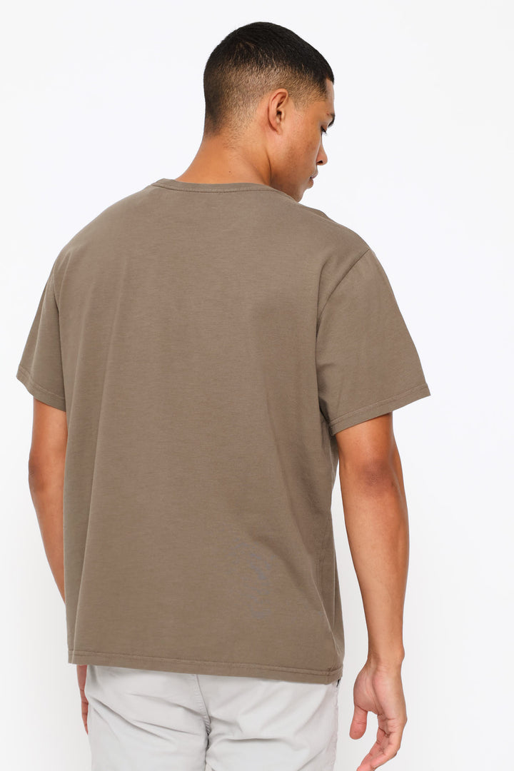 Relaxed Fit Tee - Brown