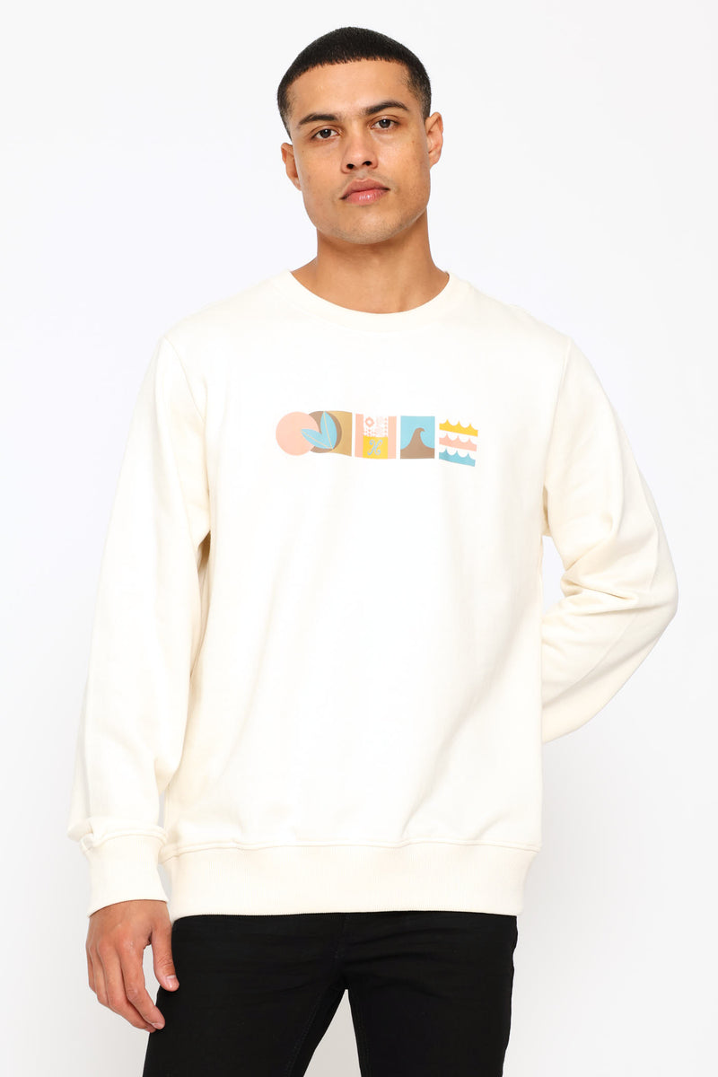 Free & Easy Crew Top - Off White