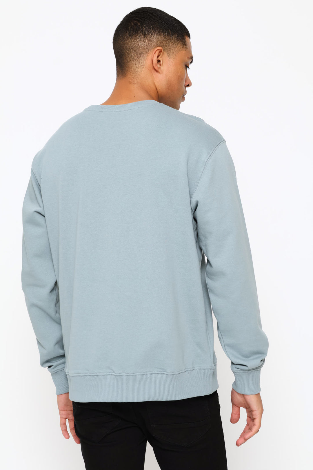 Small Logo Crew Top - Sky Blue