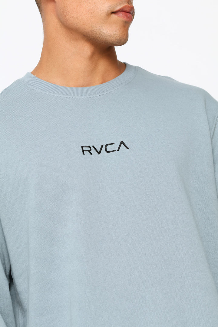 Small Logo Crew Top - Sky Blue