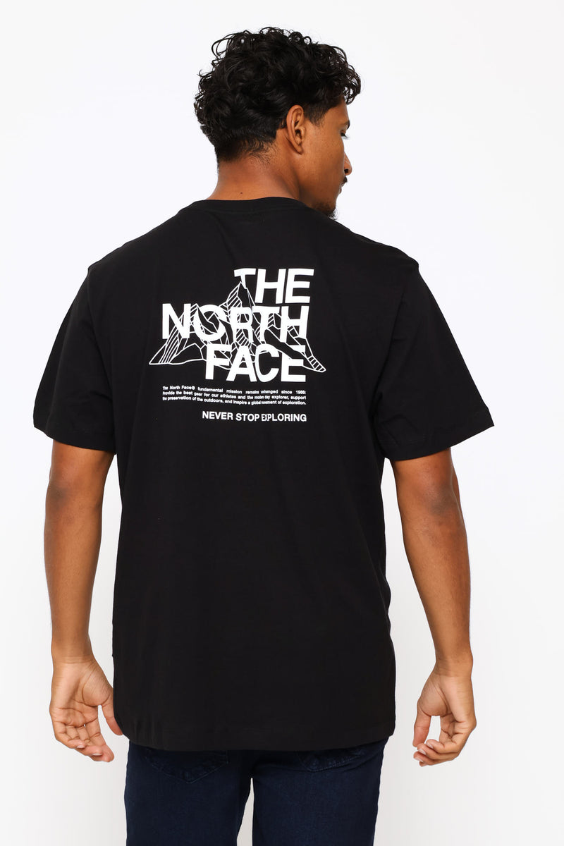 Mountain Sketch Regular Tee - Black
