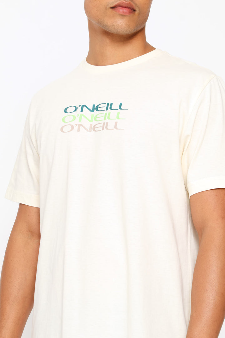 Triple Stack Tee - Off White