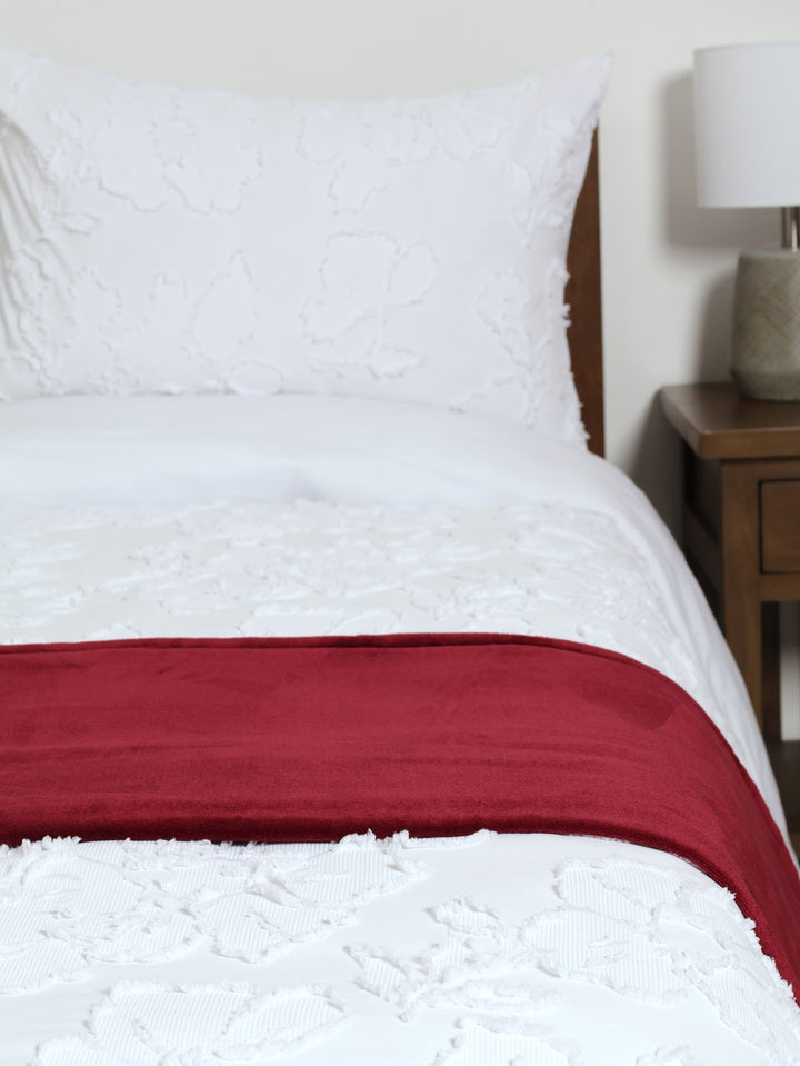 Coral Fleece Blanket - Berry