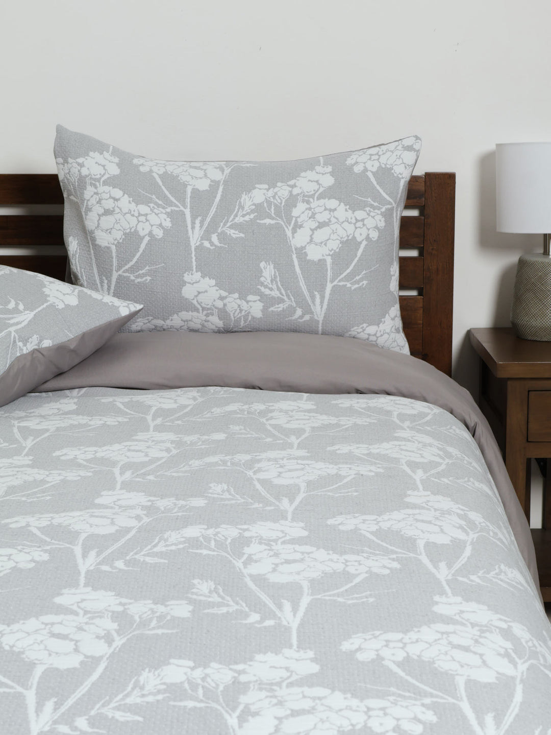 Quilted Foliage Duvet Cover Set