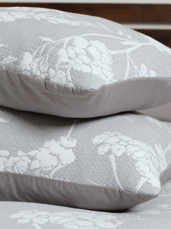Quilted Foliage Duvet Cover Set