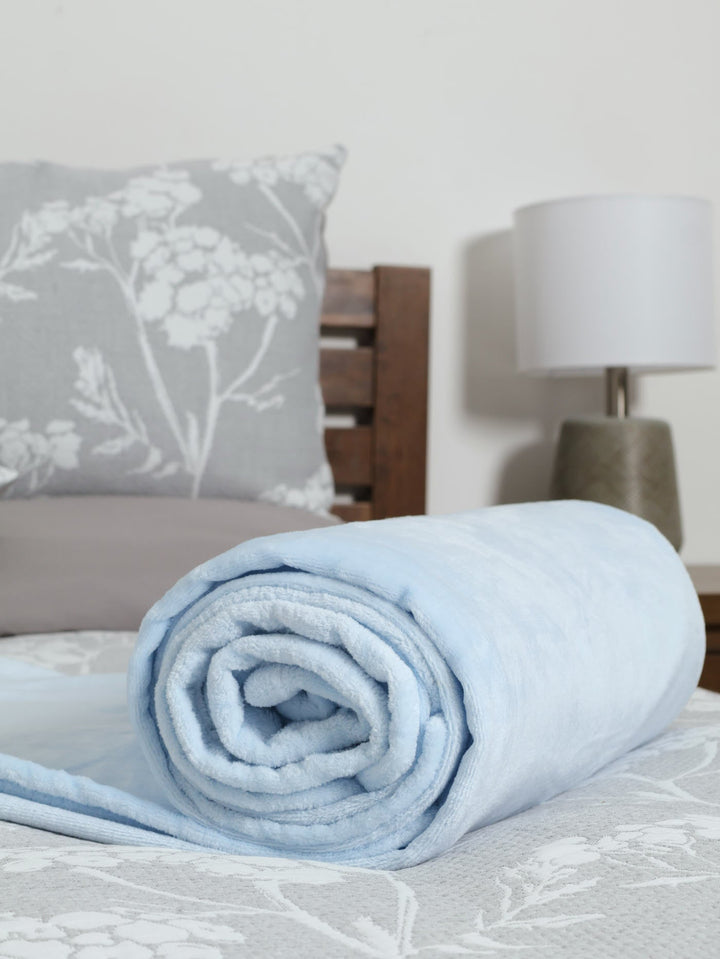 Coral Fleece Blanket - Lilac