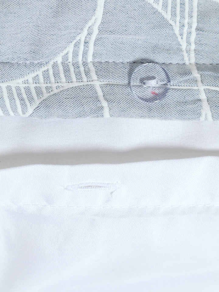 Jacquard Geo Circle Duvet Cover Set
