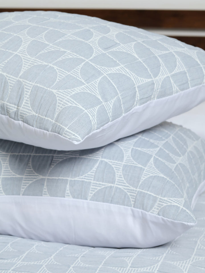 Jacquard Geo Circle Duvet Cover Set