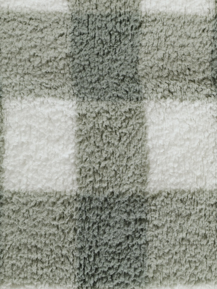 Scottish Checked Sherpa Blanket