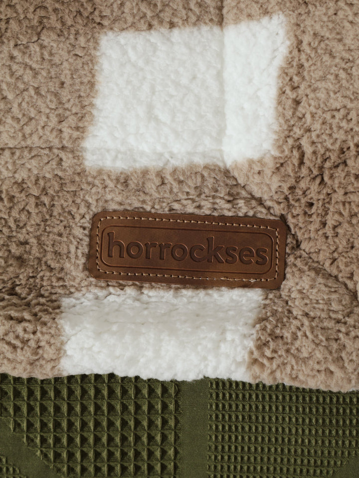 Scottish Checked Sherpa Blanket