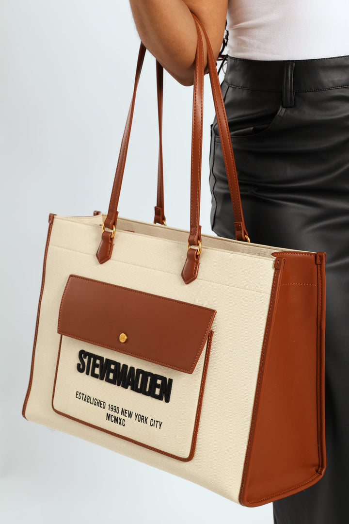 Bence Large Tote Bag - Cognac