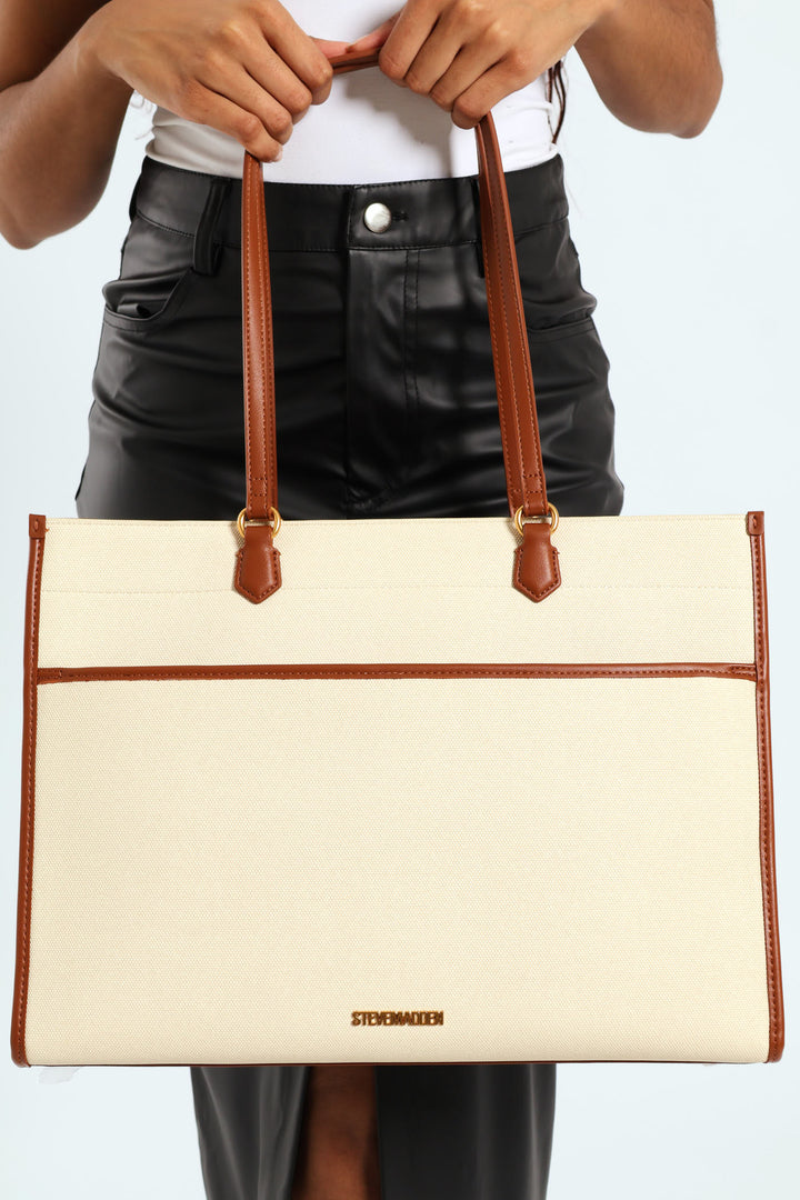 Bence Large Tote Bag - Cognac