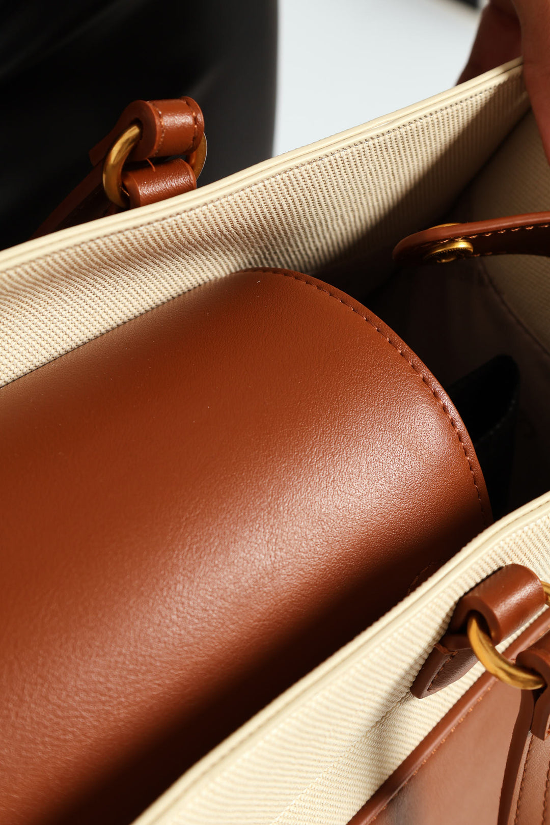 Bence Large Tote Bag - Cognac