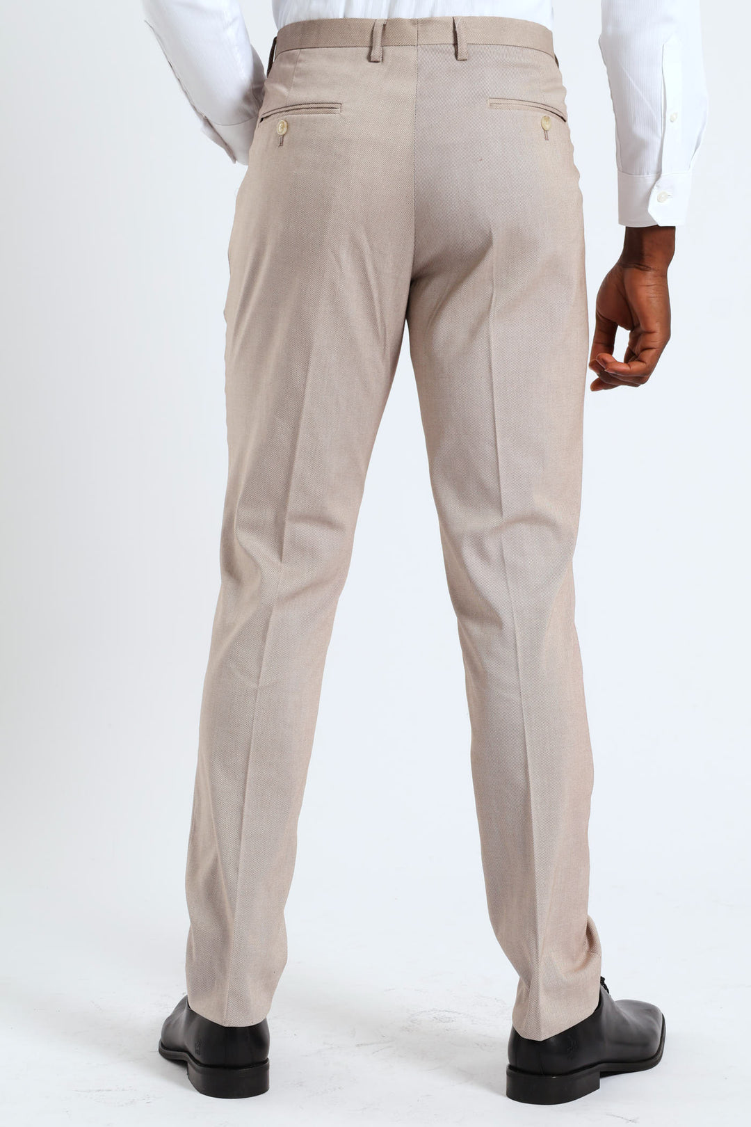 Slim Twill Suit Trouser - Natural