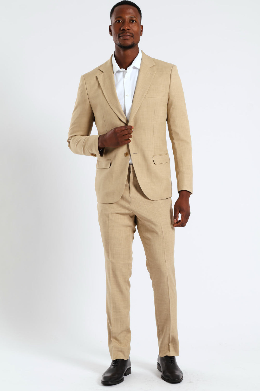 Slim Fit Essential Suit Jacket - Tan