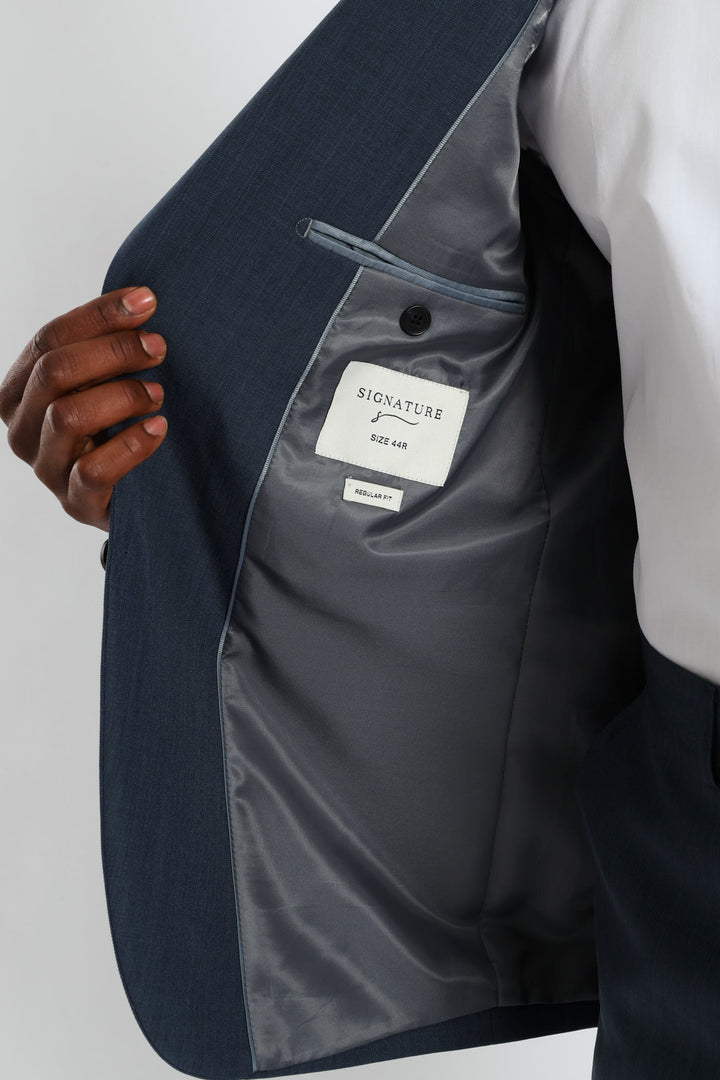 Regular Fit Essential Suit Jacket - Petrol