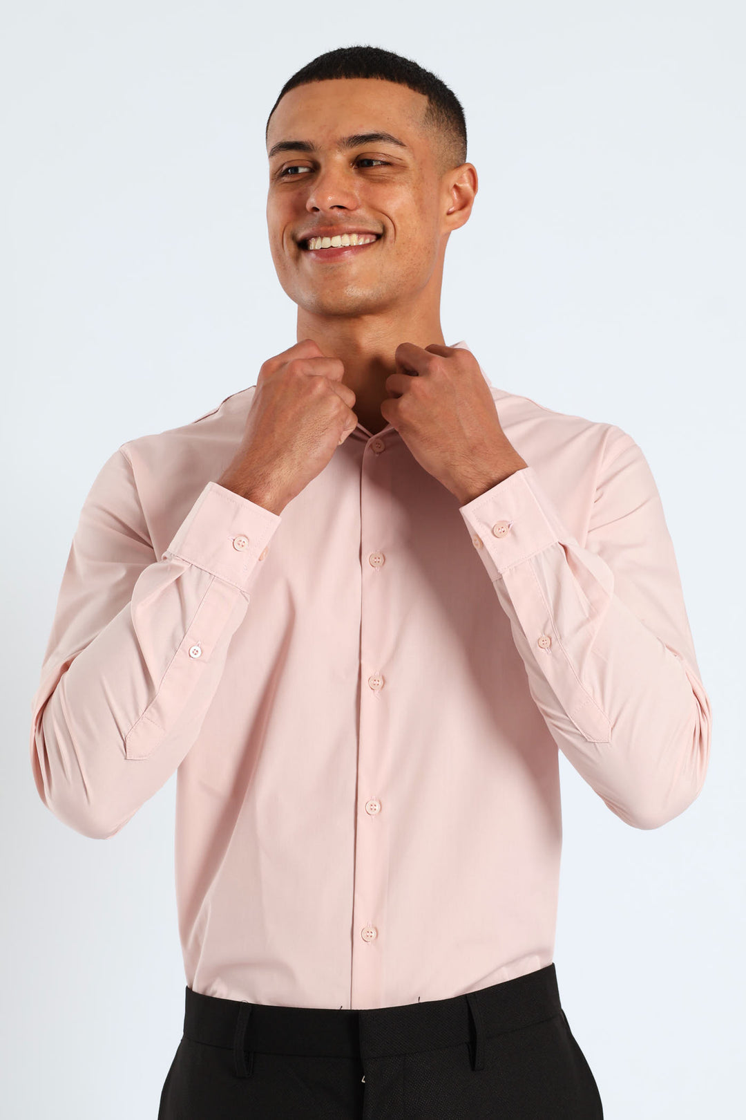Easy Care Long Sleeve Shirt - Light Pink