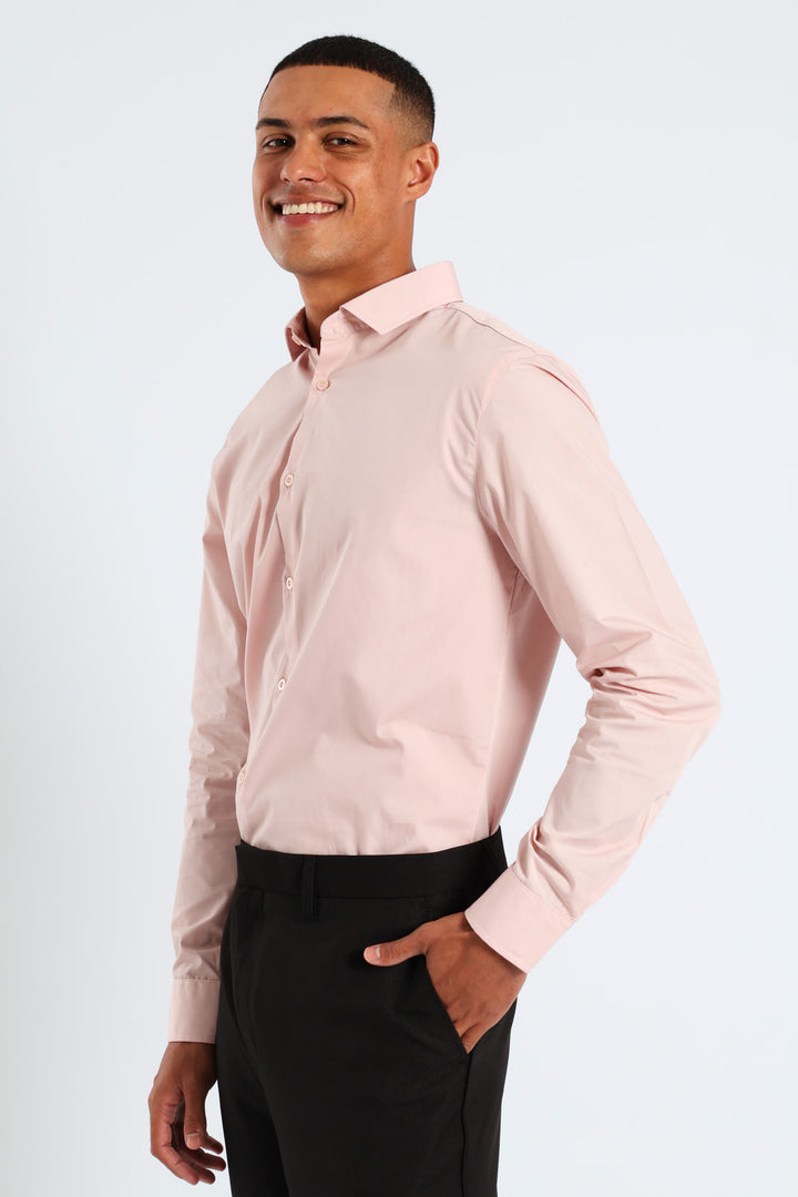 Easy Care Long Sleeve Shirt - Light Pink