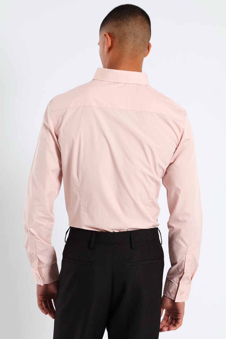 Easy Care Long Sleeve Shirt - Light Pink