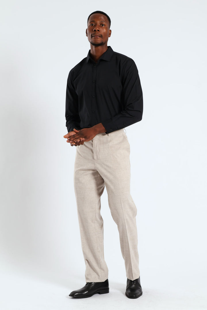 Glen Check Suit Trouser - Natural